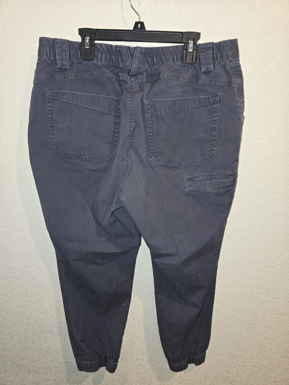 Duluth Trading Co. Blackhills Cotton Stretch Jogger Pants Slate Grey 14 - Picture 3 of 5